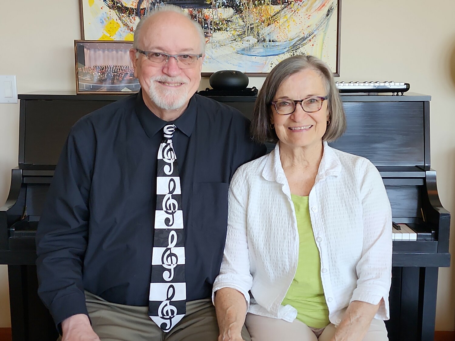 Gary Witley with his wife, Diane Perlman, June 6, 2023.